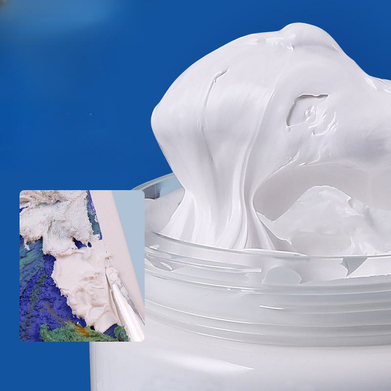 75/500ml Oil Painting Primer Gesso White Primer Thickening Agent Acrylic Medium Molding Paste Retarder Gel Medium Gloss Matte