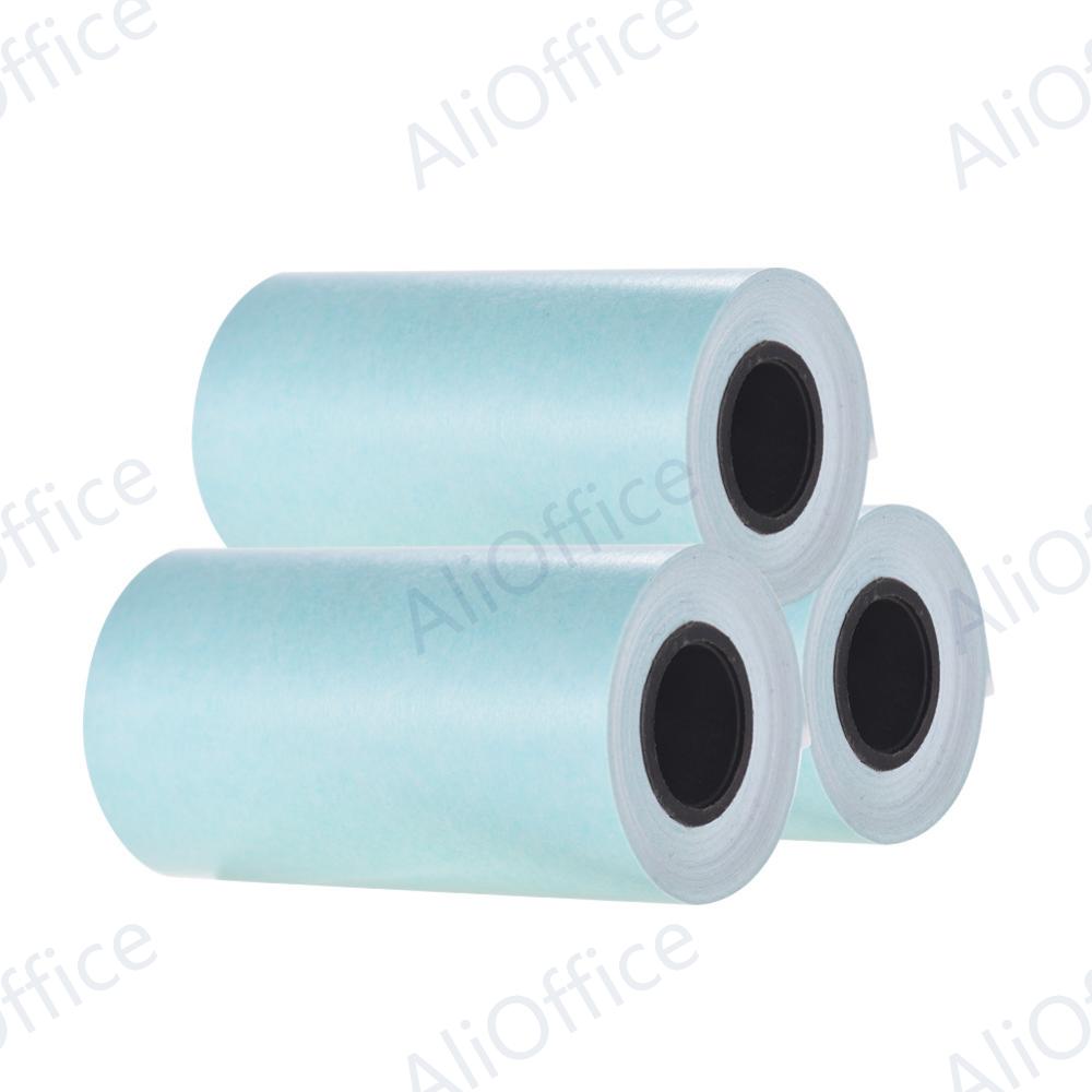 3 Roll Self-adhesive Printable Sticker Paper Roll Direct Thermal Paper with 57*30mm for PeriPage A6 Pocket Thermal Printer