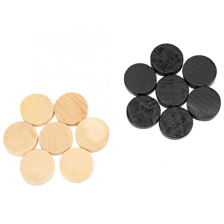 25X25 Wooden Chessboard Chess Pieces Draughts Set Intellectual Game for Children Adults Party Activities