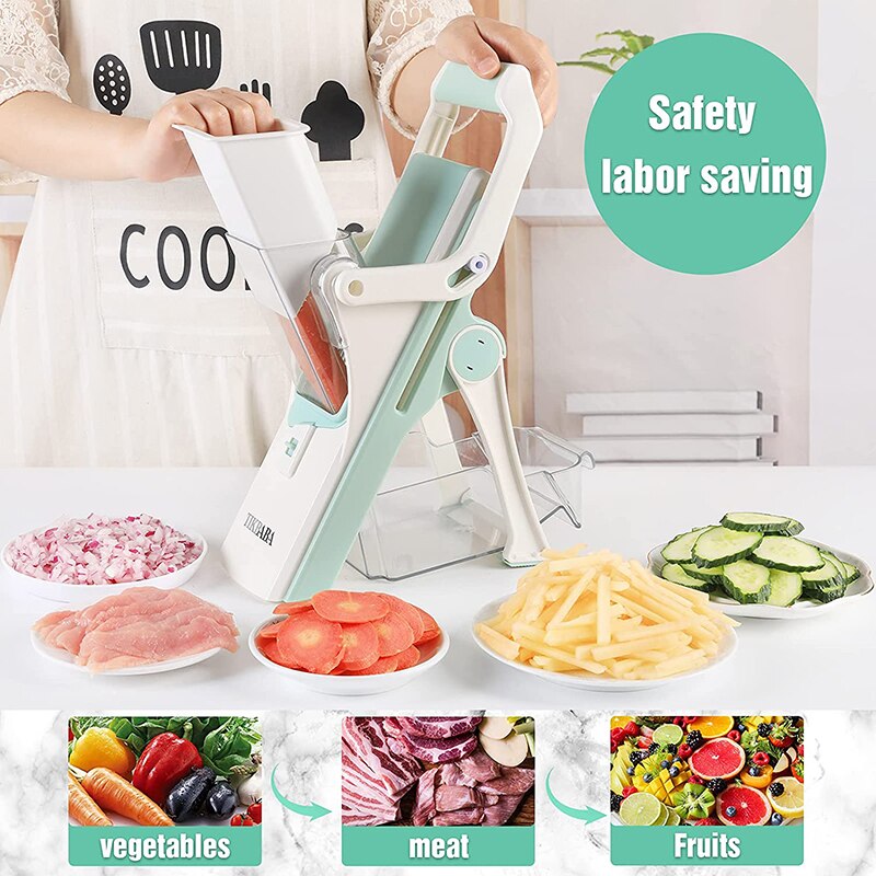 Multifunctional Vegetable Cutter Mandolin Manual Food Chopper Meat Vegetables Fruit Slicer Grater Shredders Kitchen Gadget