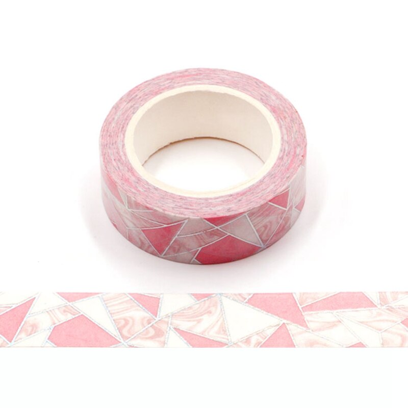 Decoratieve Bloem Sterrenhemel Maan Paars Bergen Zilver Folie Washi Tape Diy Voor Scrapbooking Fotoalbum Lijm Afplakband: NO.F40