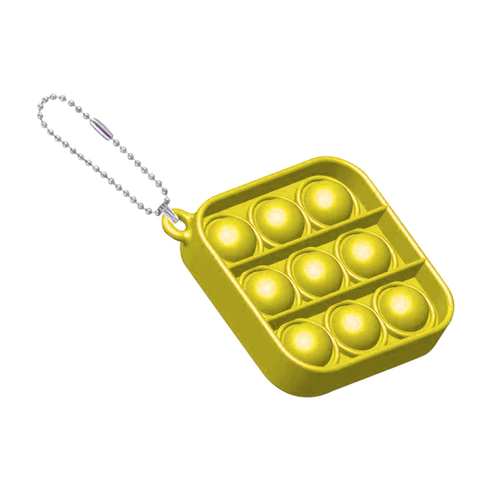 Zappeln Einfache Dimple Spielzeug Sicher Silikon Sicher Stress Relief Spielzeug Zappeln Einfache Dimple Spielzeug Sicher Silikon Sicher Stress Relief Spielzeug: Yellow