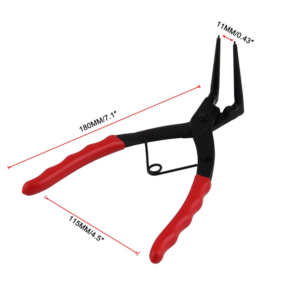 Master Cylinder Snap Ring Pliers Long Nose Internal C-Clip 90 Degree Bent Plier for Outdoor Personal Motorcycle Decoration