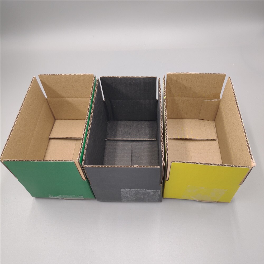 13*8*9cm 50 stücke bunte verrotten rosa schwarz grün gelb kleine Karton Verpackung Kasten, wellpappe Kasten