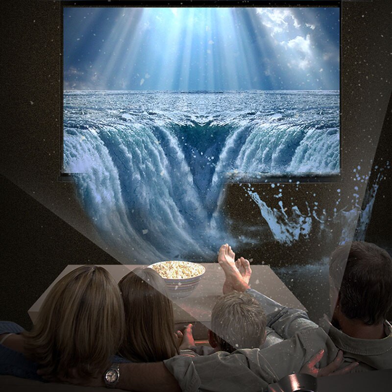 16:9 100 inch Projector 3D HD Screen Canvas Front Home Theatre Projection Screen High Brightness Foldable Movie Projector Screen