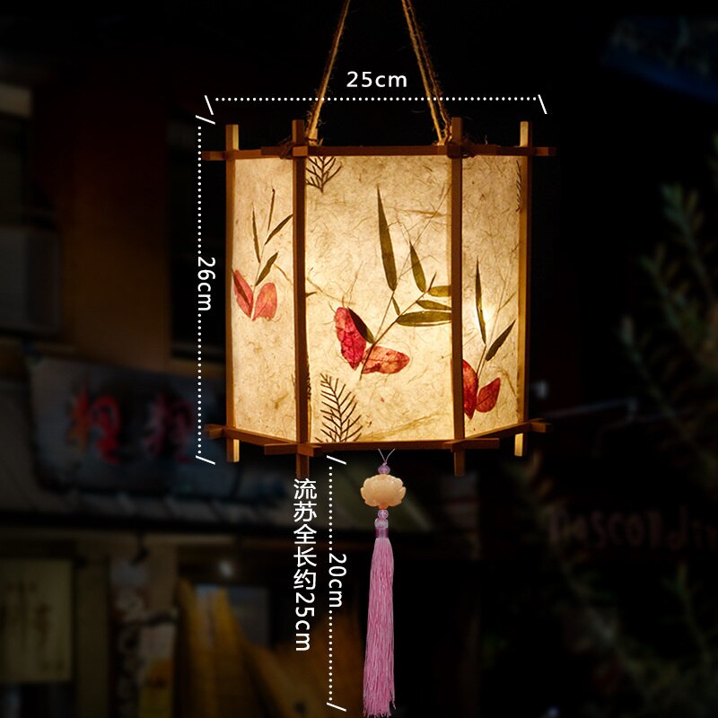 DIY chiński latarnia pałac w stylu Retro przenośny kwiat światła lampy Party świecące latarnie na Mid-Autumn Festival prezent: L