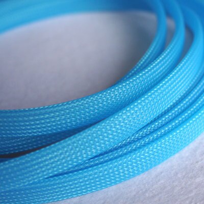 Uv Groen Geel Blauw Roze Fluorescerende Pet Gevlochten Kabel Mouw 3 4 6 8 10 12 16 20 25 30 40 Mm Strakke Hoge Dichtheid Uitbreidbaar: UV Blue / 8mm