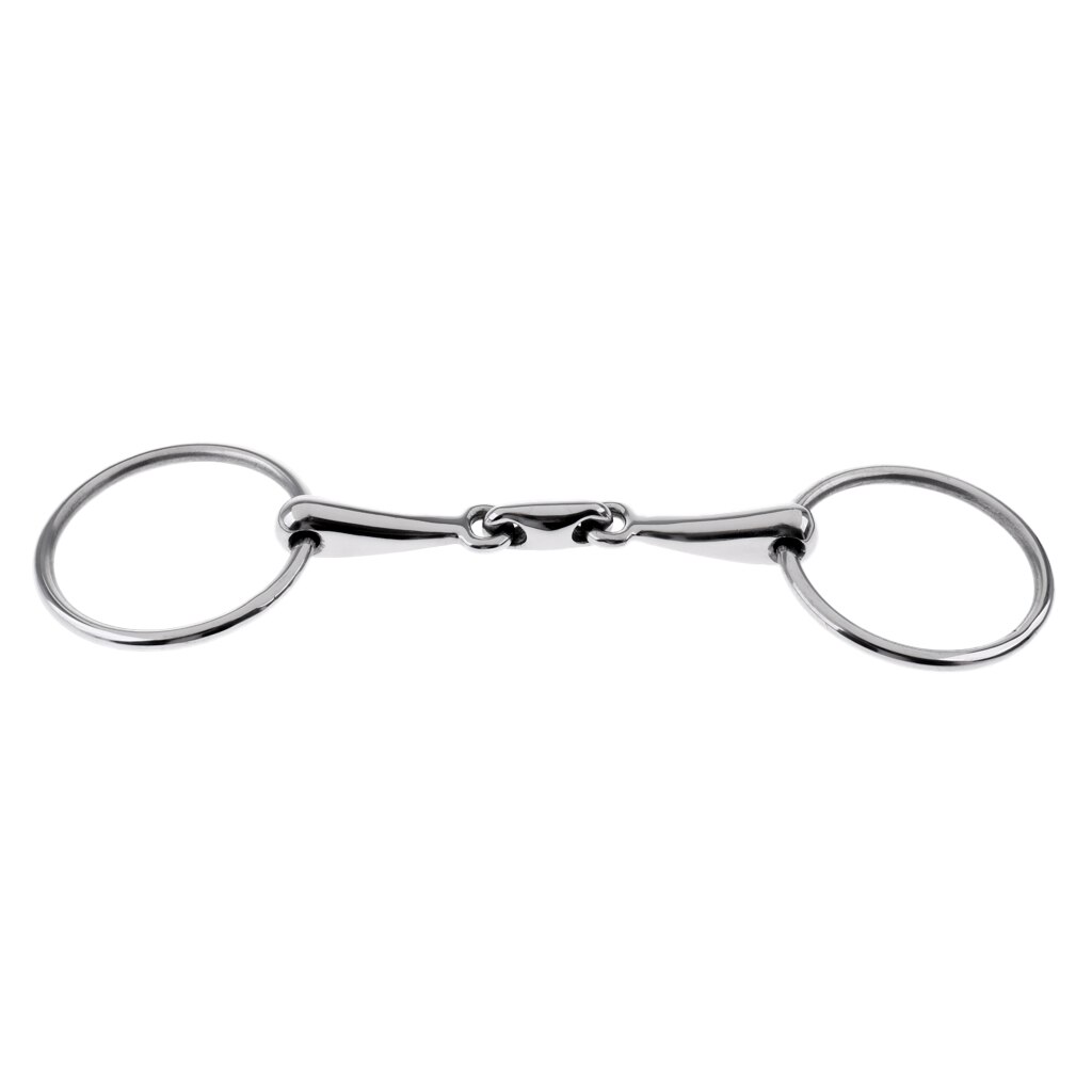 Rustfrit stål mundbid / snaffle bid hest  - 5 tommer , 13 mm, 5 '' western / engelsk