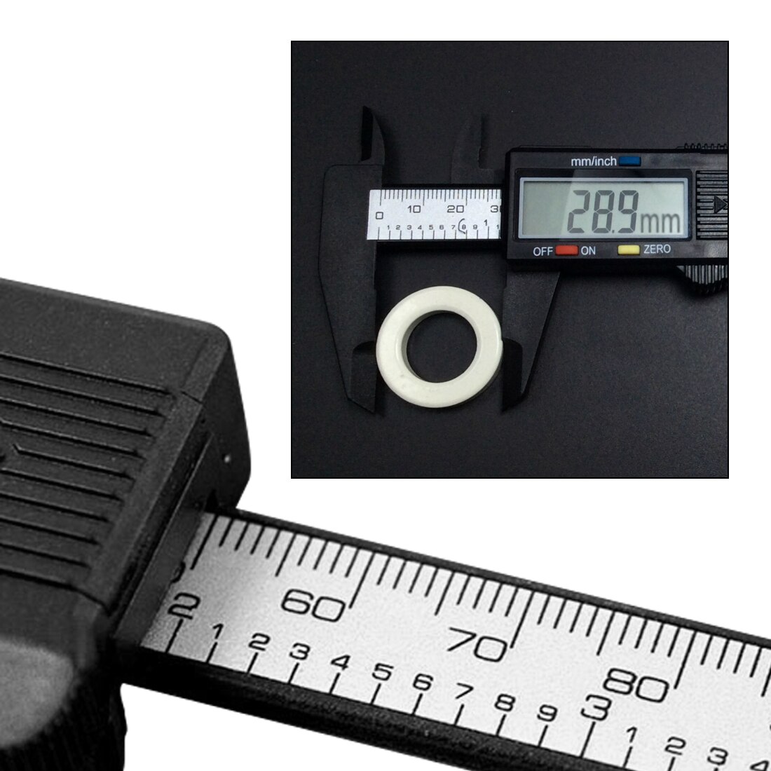 150mm 6 Inch LCD Digital Caliper Stainless Steel Electronic Carbon Fiber Vernier Caliper Gauge Micrometer Measuring Tool Digital