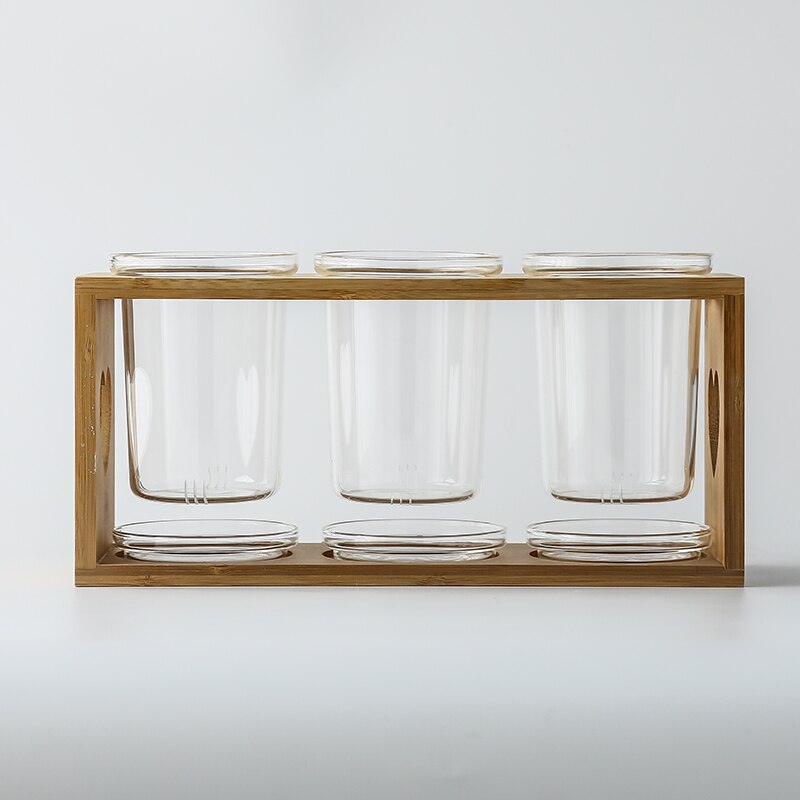 Pot de stockage de baguettes en céramique support de vidange étanche à l'humidité trois pièces costume cuillère en verre vaisselle outil de stockage outils de cuisine à la maison: B--3-piece set