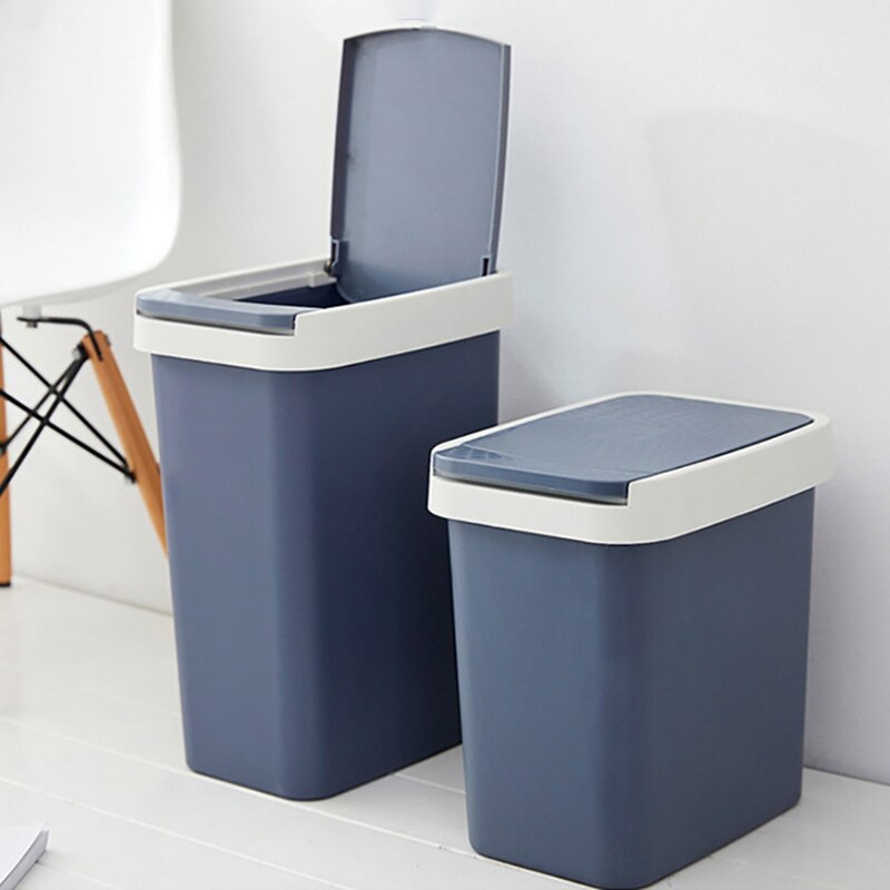 Flip Trash Can Dustbin With Lid, Pressing Type Rub... – Vicedeal