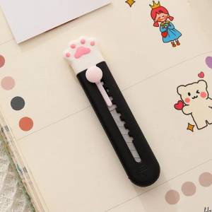 Art Cutter Utility Knife Student Art Supplies DIY Tools Stationery School Supplies Work: black