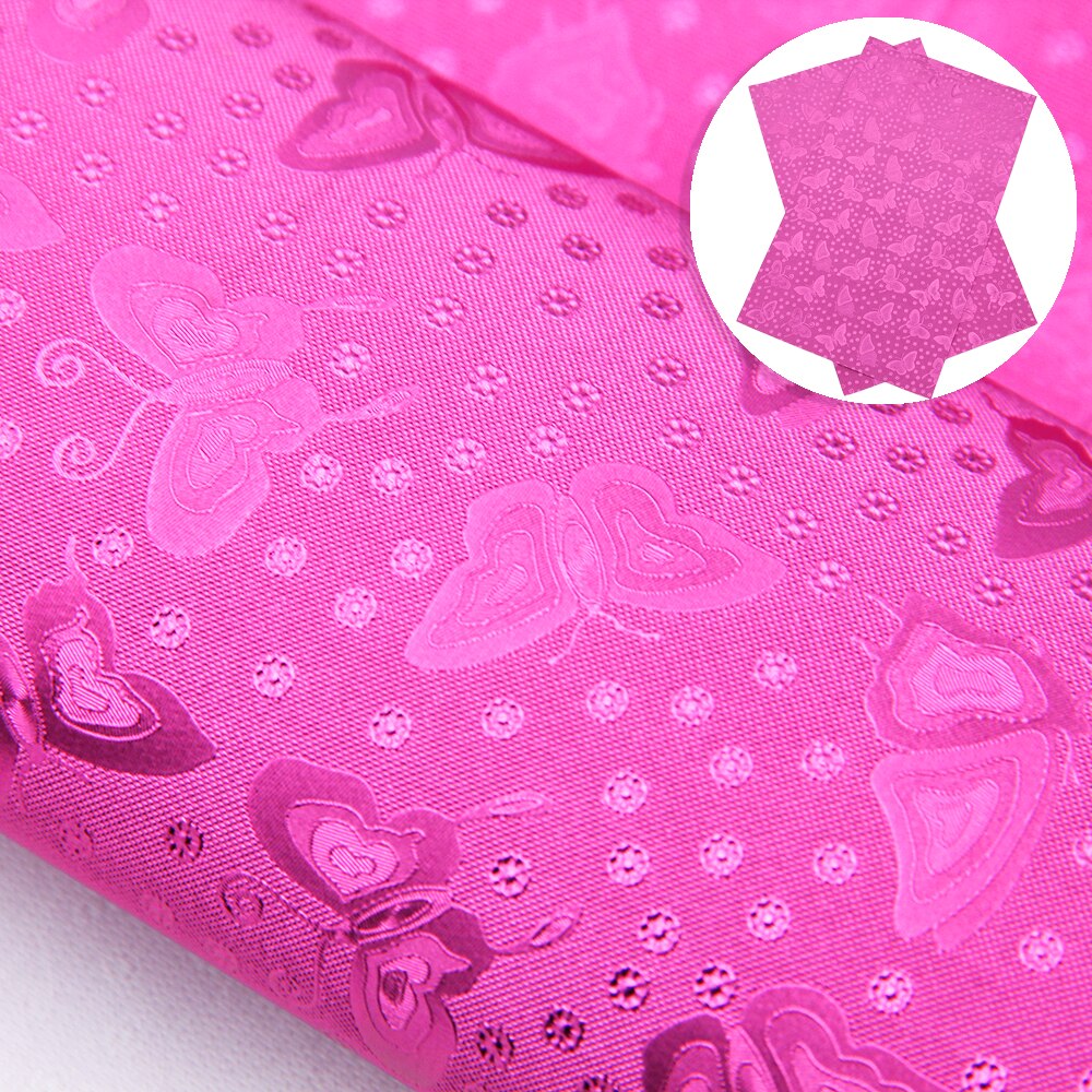 Bump Textured Faux Leather Sheets Butterfly Solid Color Synthetic Leather Fabric Roll 30x140cm for DIY Earrings Hair Bows Crafts: 7rose red