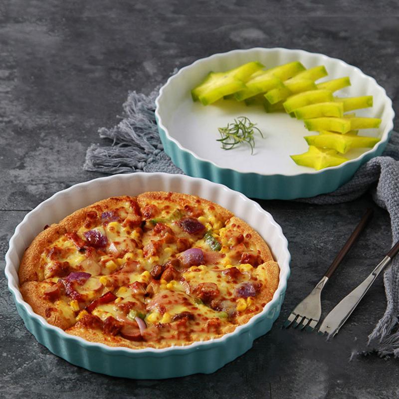 Keramiek Thermodynamische Bakvorm Bakvormen Pizza Lade Huishouden Met Magnetron Gebakken Rijst Dessert Borden