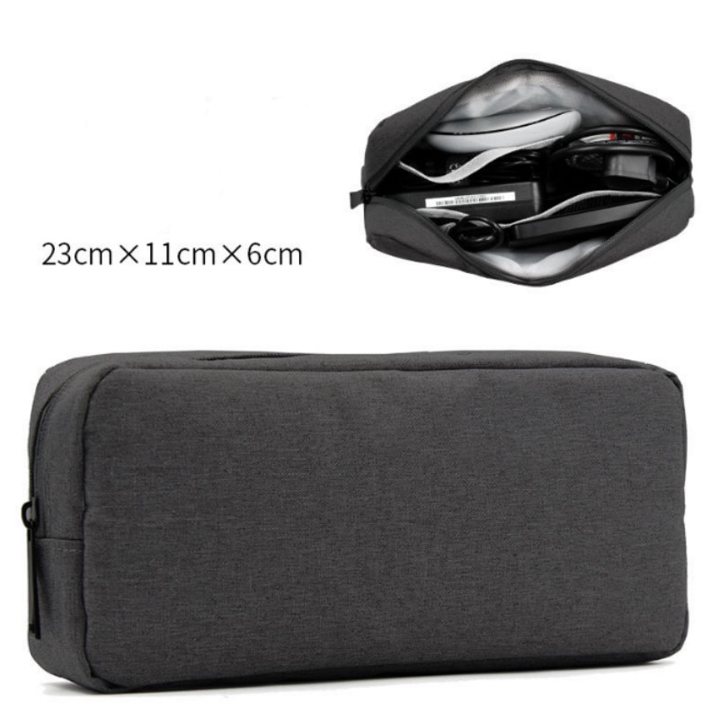 Business Travel USB Cable Bag Electronics Storage Bag Digital Gadget Oxford Zipper Organizer Case