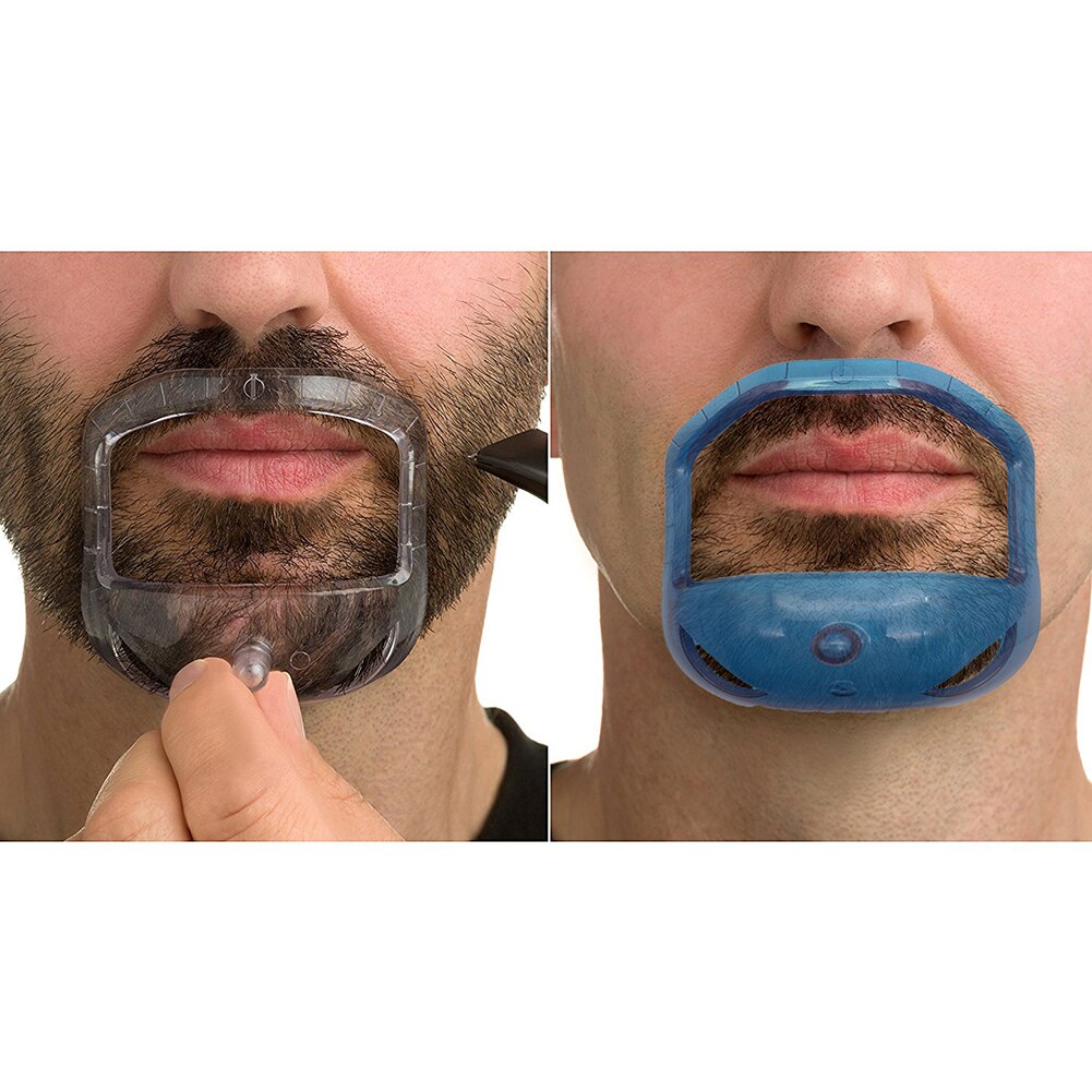 5 stk/sett skjeggkam skjeggformer fippskjegg bart pleieverktøy ansikt hår styling mal kam for skjeggforming trimmeverktøy