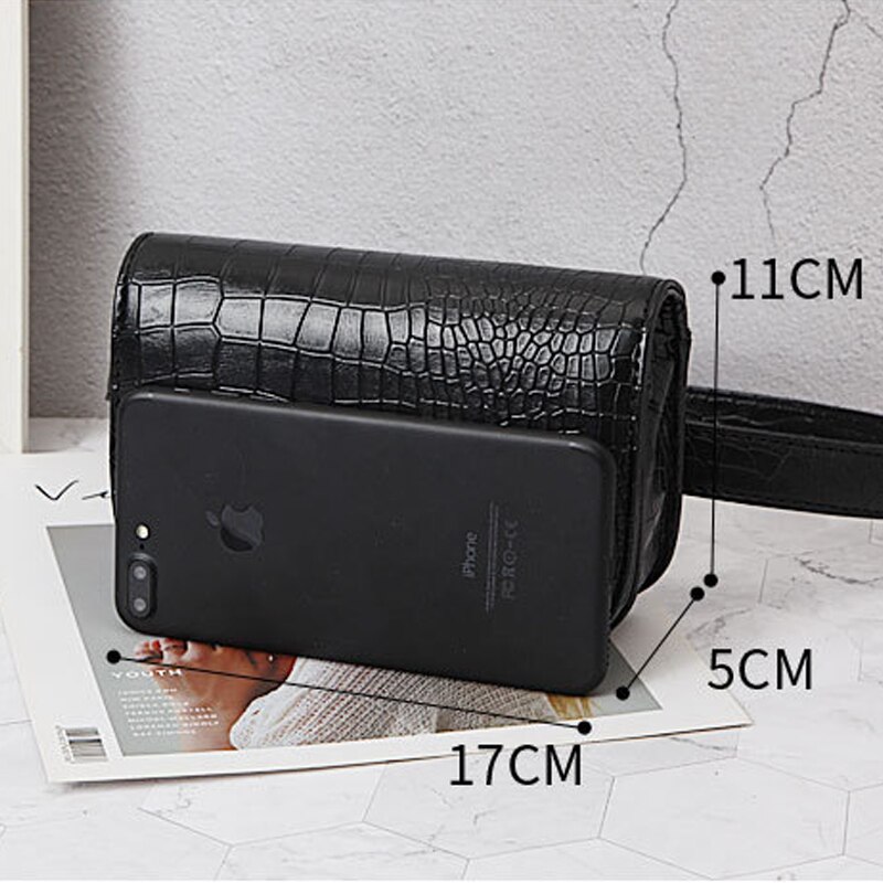 Bags For Women Waist Bags Animal Print Women Purse Pu Leahter Shoulder Bags Crocodile pattern Waist Belt Female Purse T30