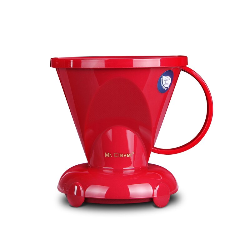 2-4/4-7 Cups Coffee Immersion Dripper Clever Coffee Dripper Reusable for Travel or Home Use /Perfect for Pour Over Coffee: red S