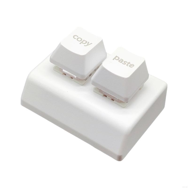 Ergonomic 2 Key Mechanical Keypad For Gamers And Designers,Support Color Backlit, USB Connection Swap: WHITE / blue switch