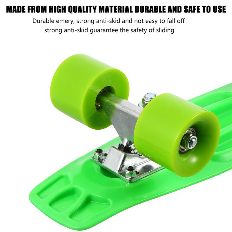 1pc Skateboard Spielzeug Skateboard vier-Rad Rolle dauerhaft Skateboard für Sport Erwachsene draussen freundlicher