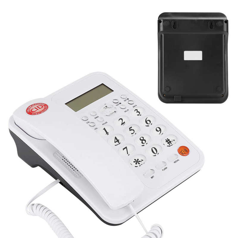 Home Business Landline Wired Telephone Caller ID Fixed Landline Desk Wall Phone telefono