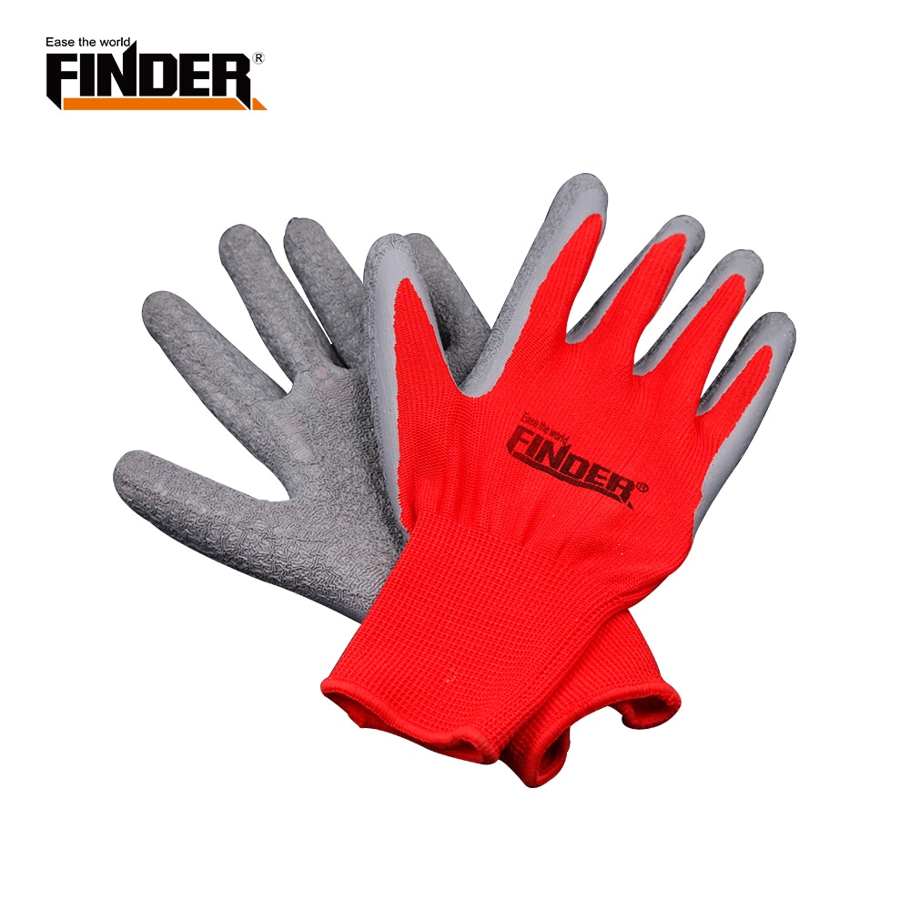 Finder Labor protection gloves wear-resistant stab-resistant anti-slip non-slip thickening dipping work gloves dry gloves