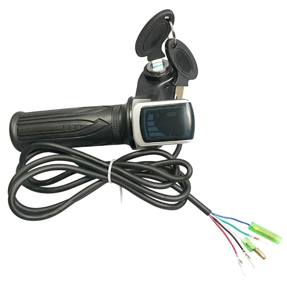 36 V/48 V/60 V Elektrische Scooter Gasgreep Met Key Lock Power Indicator Snelheidsregeling stuur E-scooter Acceleratie Throttle