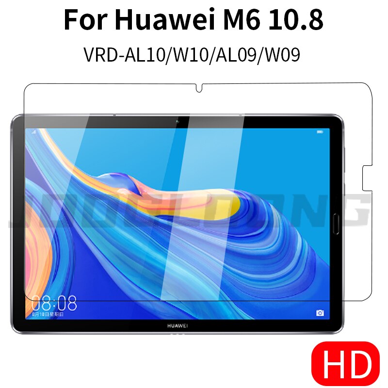 Tempered Glass For Huawei MatePad Pro 10.8 10.4 Inch Protective Glass For Mate Pad M6 8.4 V6 T10 T10S 10 Tablet Screen Portector: Huawei M6 10.8 HD