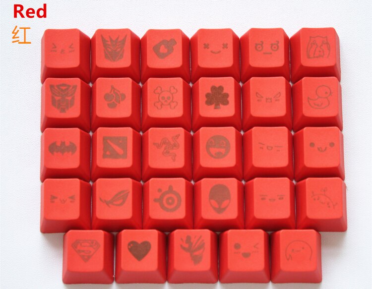 11 colors 29 Engraving graphics DIY PBT keycaps OEM R4 cherry MX switch mechanical keyboard keycap