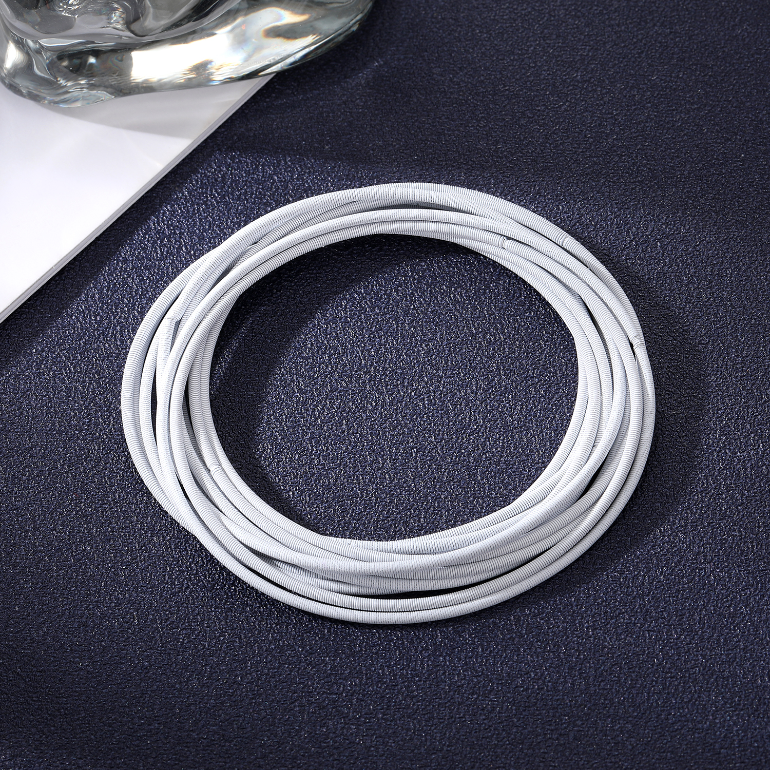 Stainless Steel Spring Bracelet Set Bohemian Style Color Bracelet 12 laps Set