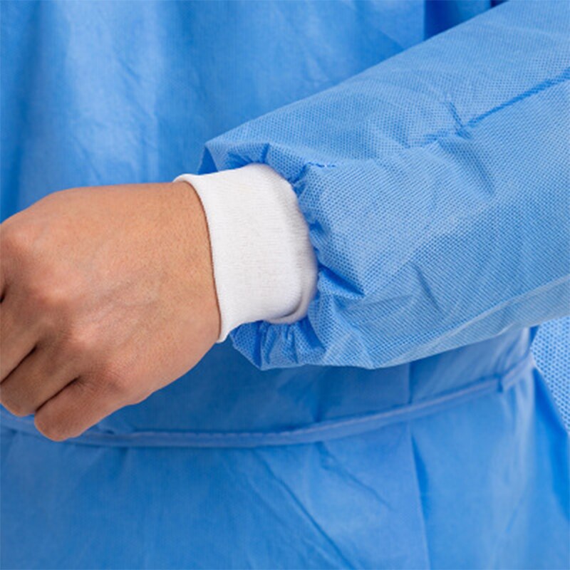 unisex Blau Einweg Vlies Anti Staub Sanitär Sicherheit Kleidung Schutz Gefahrgut Isolation Pflege Kleid Overall