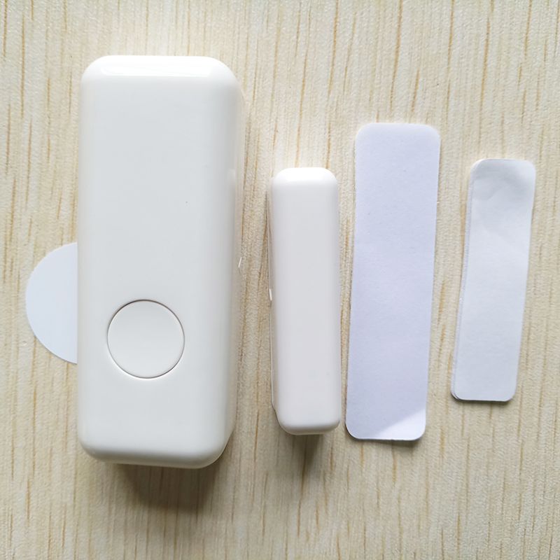 Sensor magnético de apertura de puerta unidireccional con botón de emergencia, inalámbrico, 433MHz, para sistemas de alarma