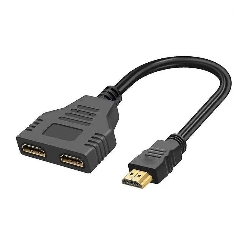 adapter rozgałęźnika HDMI 1 męnarty na podwójny 2-drożny kabel rozgałęźny HDMI żeńnarty 4K 3D Y robić laptopa monitor TV 1080P 1 wejście 2 wyjścia doprowadziło