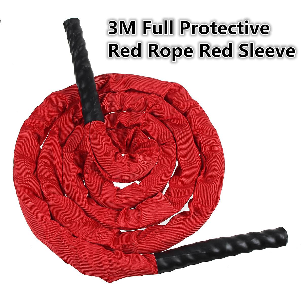 25mm Fitness Heavy Jump Rope Crossfits Weighted Battle Skipping Ropes Power Training Improve Strength Muscle Fitness Equipment: Package A 5