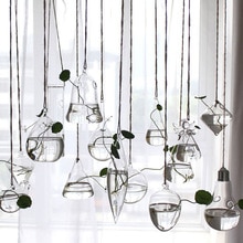 Flower Hanging Vase Glass Planter Plant Terrarium Container Garden Home Wedding Decor