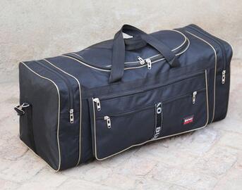 Oxford Waterdichte Vouwen Mannen Reistassen Handtas 3 Kleuren Grote Bagage Organizer T566: black