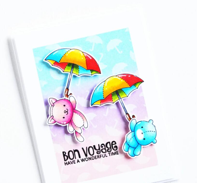 Under My Umbrella Transparent Clear Silicone Stamp/Seal for DIY scrapbooking/photo album Decorative clear stamp A2277