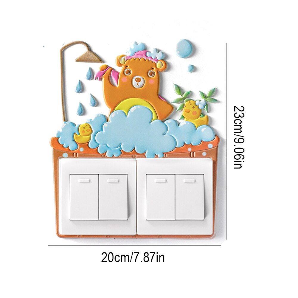 Leuke Eenhoorn Licht Schakelaar Stickers Cover,Interrupteurs Autocollant Commutateur: 12