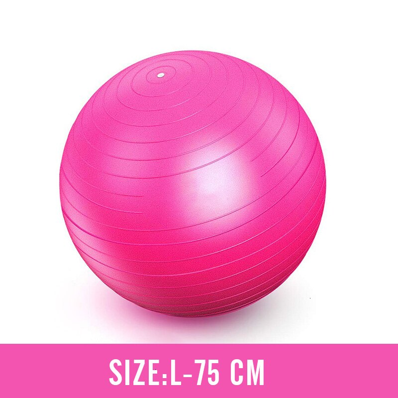 55cm-75cm palle da Yoga professionali addensare PVC uomini Anti scoppio esercizio palestra Fit Pilates Fitness equilibrio stabilità allenamento Fitball: Pink 75 cm