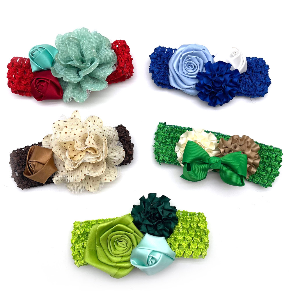 30/50 stuks hond bloemen vlinderdas met elastische band roze bloemen meisje jongen hond verzorging product voor kleine midden grote hond strikjes