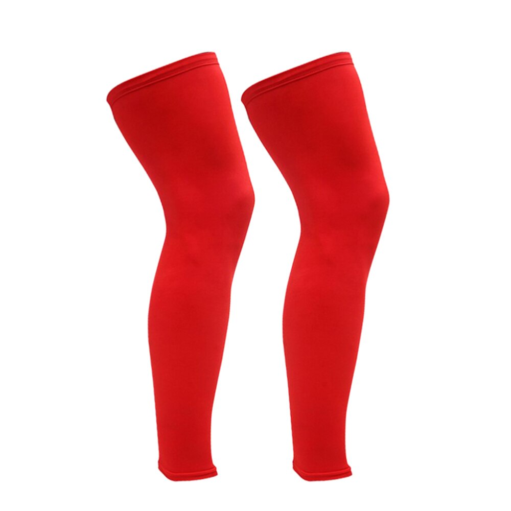 1 Pair Sports Knee and Leg Socks Sun Protection and Fitness Protection Socks for (Blue Size): Red