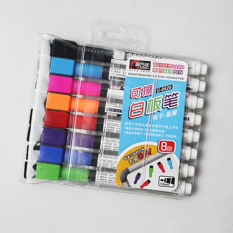 KNOW Whiteboard Marker Board Pen Quick-Drying Easy Erase Marker White Board Office &amp; School Supplies