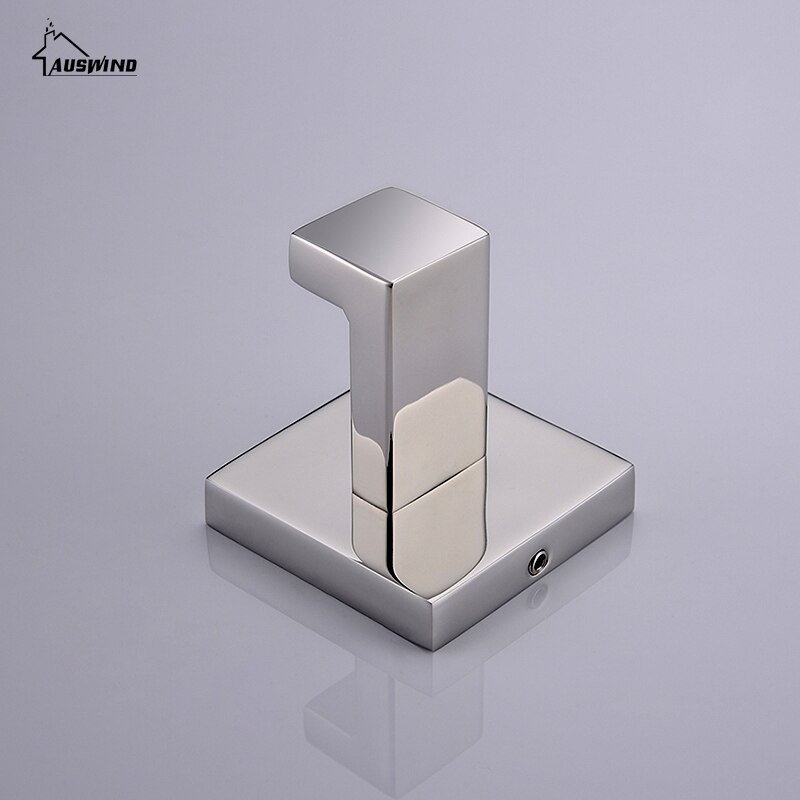 Chrome 304 Stainless Steel Bathroom Towel Hook Wall Mounted Polished Robe Hook Bathroom Accessories Set Wall Hook coat hook