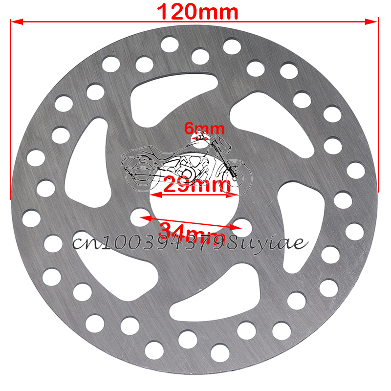 Främre bakre skivbromsbelägg för 43cc 47cc 49cc mini moto barn atv fyrhjuling mini moto pit dirt pocket bike bensin scooter delar: Guld-