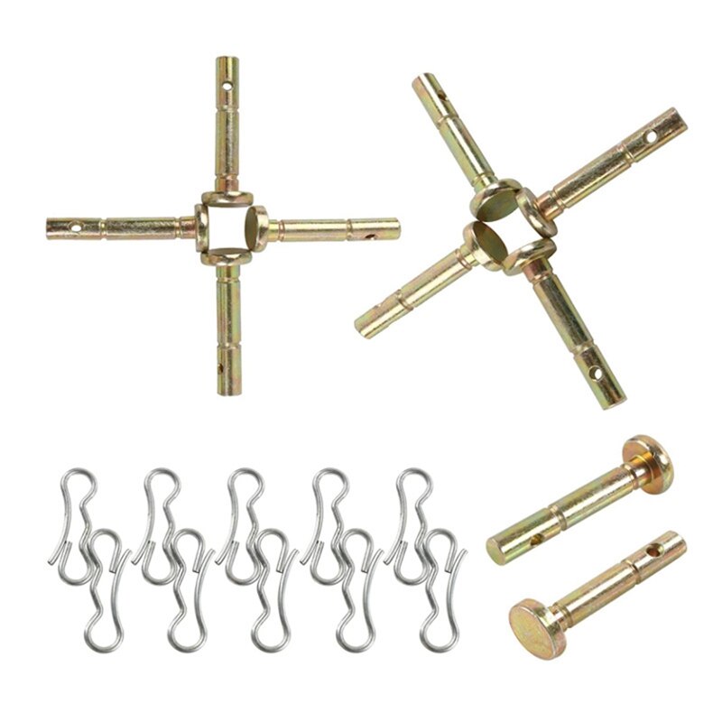 10PCS Shear Pin And Split Pin Kit For Snow Blower Shear Pin 738-04124A And 714-04040
