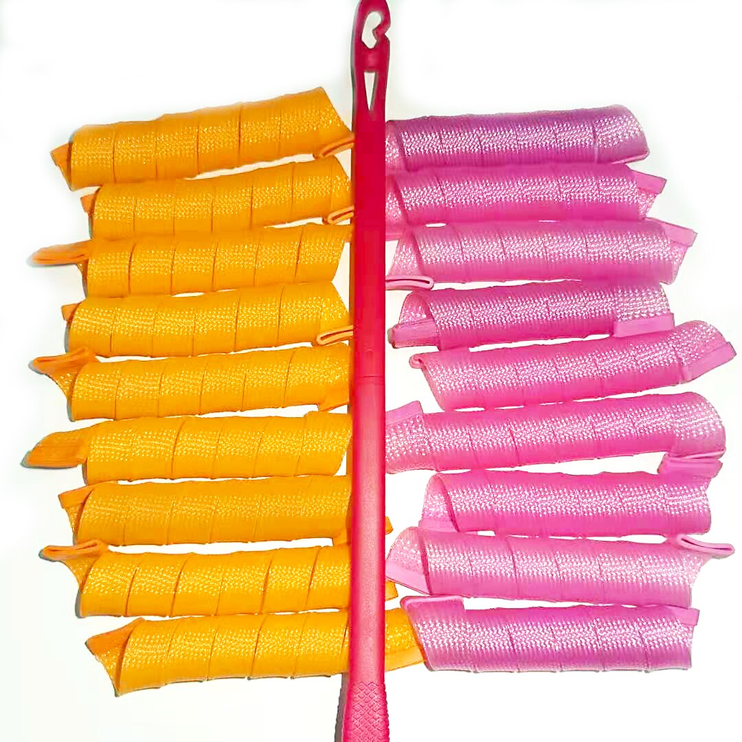 8 Different sizes 18pcs/set plastic hair rollers magic Snail Shape roller Soft Hair Curlers