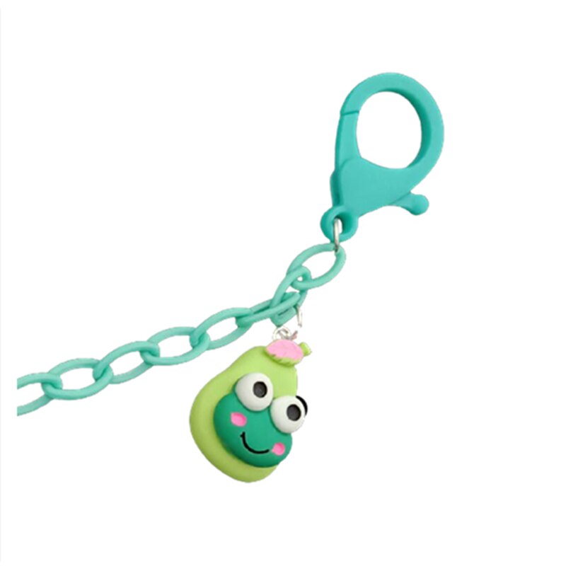 Kleur Plastic Dier Fruit Ketting Glazen Keten Lanyard Anti-Verloren Acryl Ketting Voor Kinderen: L no box