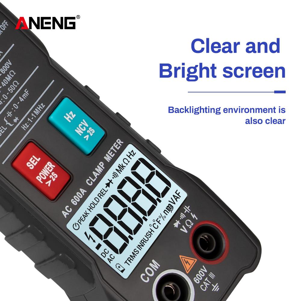 Mini Digital Clamp Meters ANENG ST204 4000Counts Full Intelligent Automatic Range Digital Current Multimeter(AUTO)