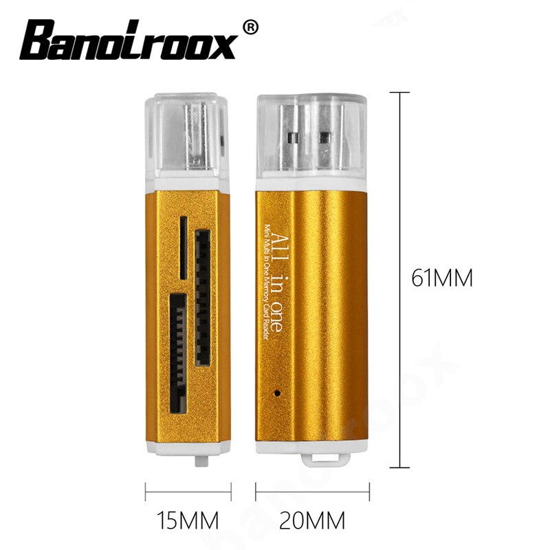 assurance Card Reader for Micro SD card TF M2 MMC MS PRO DUO usb SD Adapter 4 in 1 Micro USB 2.0 Memory Card Reader