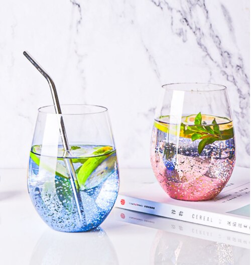 Creatieve Sterrenhemel Ei Vorm Glas Ontbijt Cup Koffie Thee Melk Sap Water Mok Rode Wijn Whiskey Cup Liefhebbers vrienden Cup